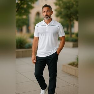 PGA Pro Tour Men's Size Large  Golf Polo Course Shirt